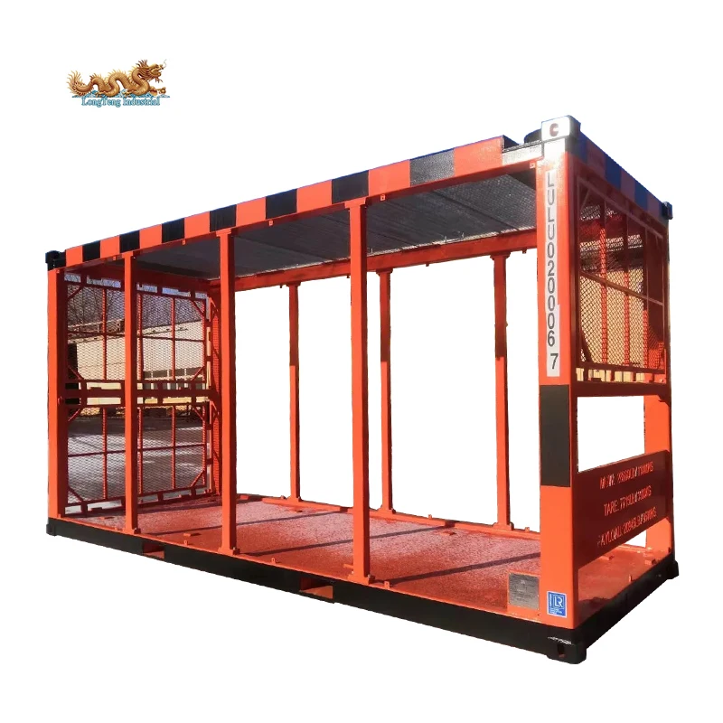 DNV 2.7-1 Standard Offshore Cargo Basket Transformer 20ft Lifting Frame Skid in Dalian Qingdao