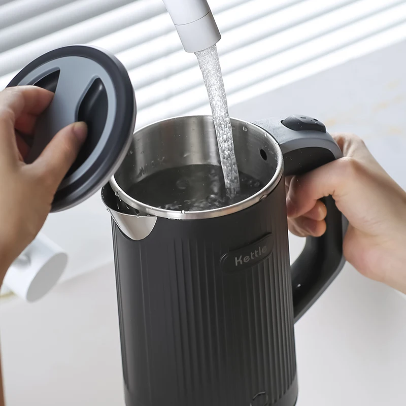 2024 High Quality Stainless Steel Electric Kettle Portable Fast Boiling with Automatic Function for Tea at Home Office School