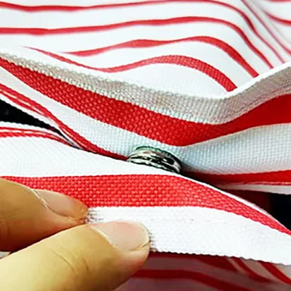 Custom Travel Shopping Striped Beach Bag Tote Bag Large Oxford Cloth with PP Handle Accept Customized Logo 1pc/opp Bag Chinese