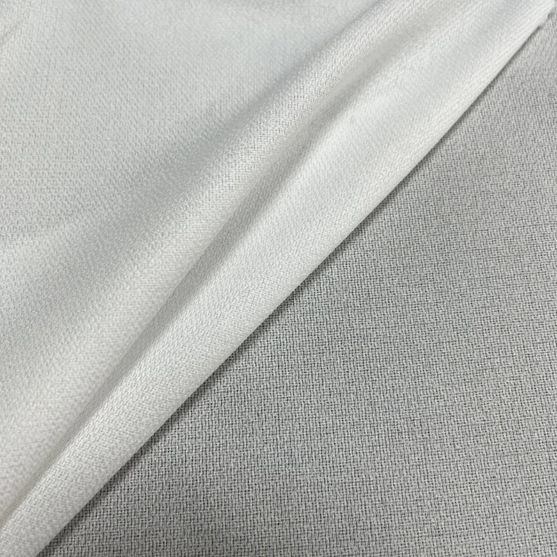 100% Polyester Woven Fusible Interfacing Twill/Plain Water jet interlining For Suit / clothing