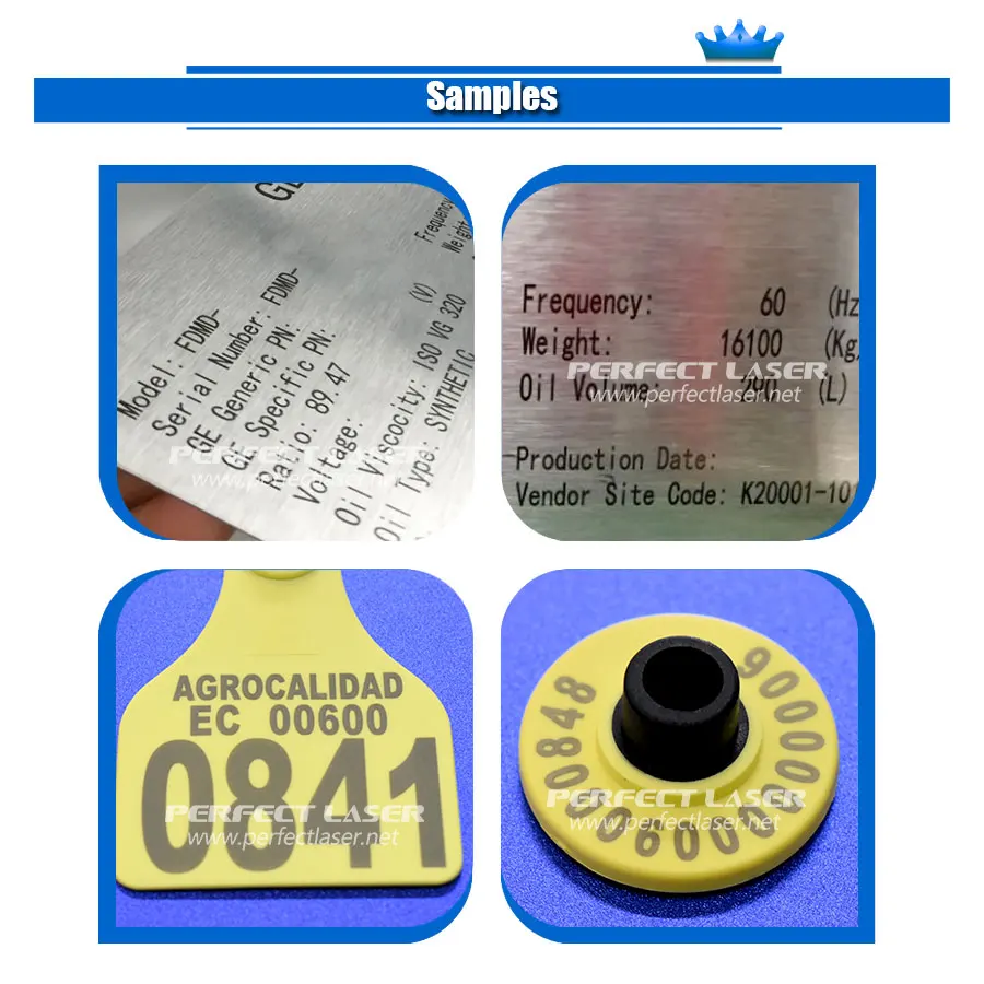 Perfect Laser- for metal label vin code numbers nameplate portable 20w mini laser marking machine