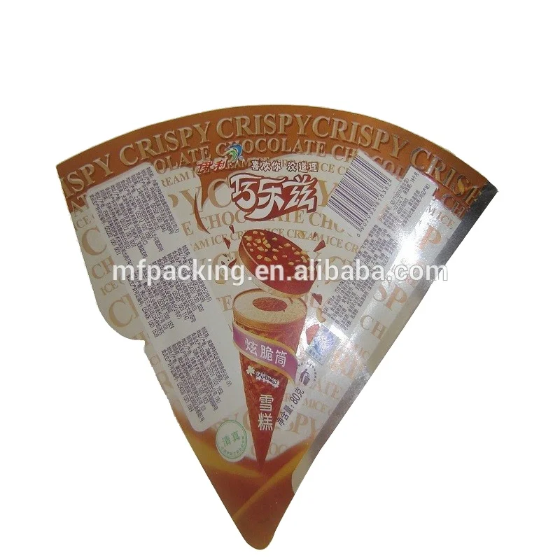 Бумага из алюминиевой фольги для упаковки мороженого или шоколада упаковки конуса в Дубае с длинным рукавом