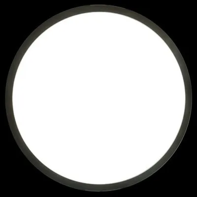 PMMA big round black white frame color surface mounted led panel light with aluminium frame