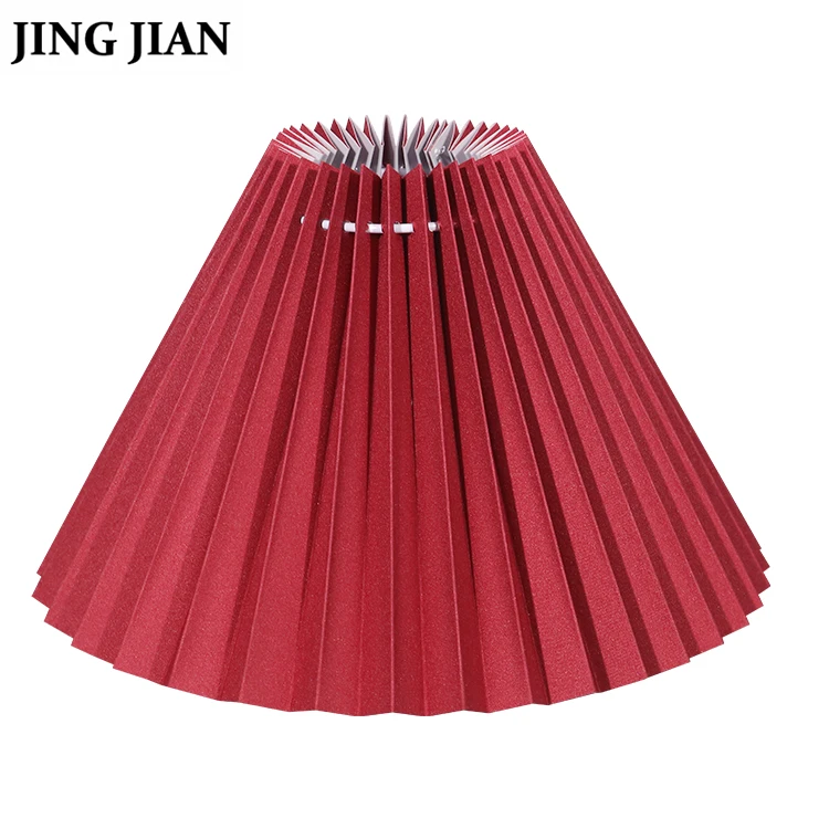 2025 New LED Beside Table Lamp Desk Lamp Modern Design with Reversible Paper Pleated Fabric Lampshade