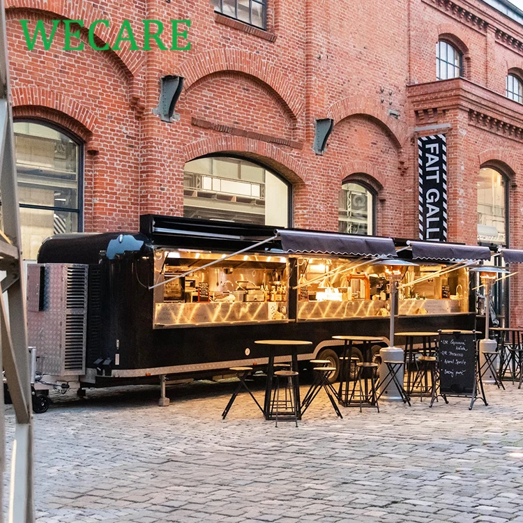 Wecare уличный прицеп для фаст-фуда киоск мобильная кухня еды б/у грузовики