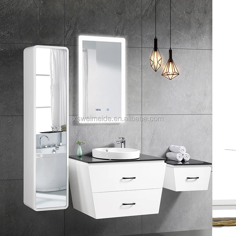 Modern Toilet Storage Shower Room Set Console Cabinet Plastic Bathroom Waterproof