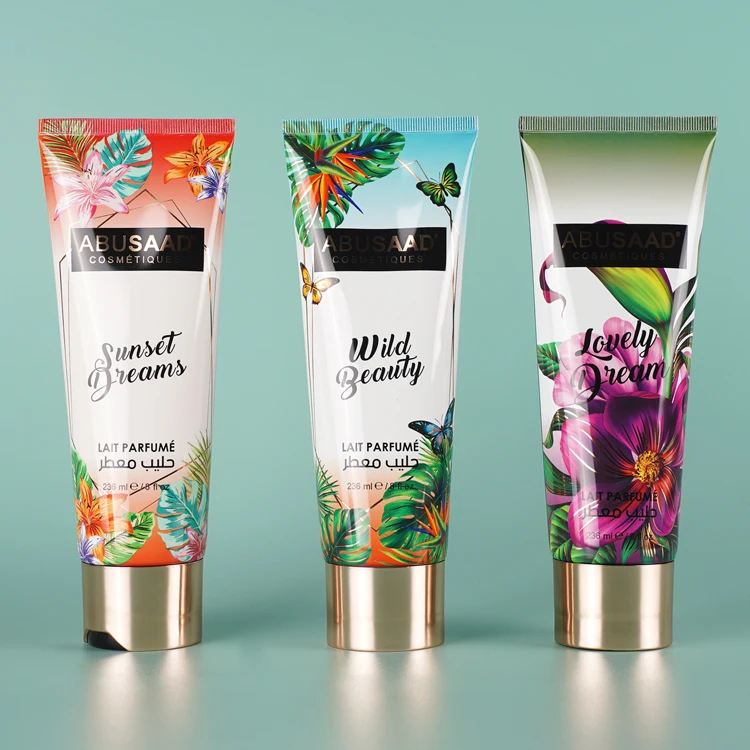 220g 220ml High Light Silver Empty Aluminium Laminated Tubes ABL Hand Cream Tube Packaging  Tube