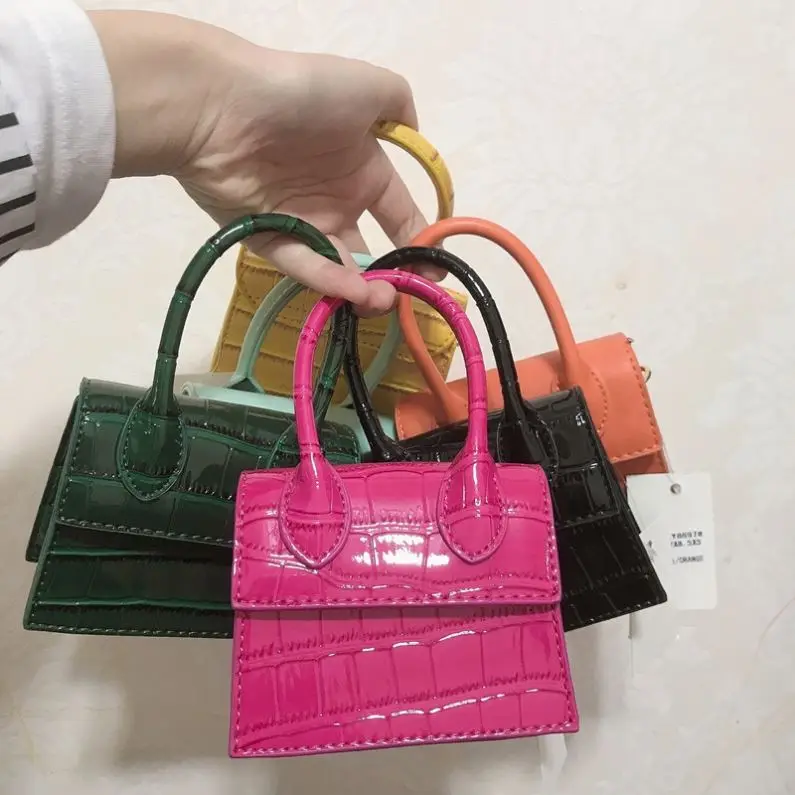 
2021 модная Маленькая женская сумка из крокодиловой кожи, сумки через плечо из искусственной кожи с ручками сверху, мини сумка на плечо, женские сумки-мессенджеры 