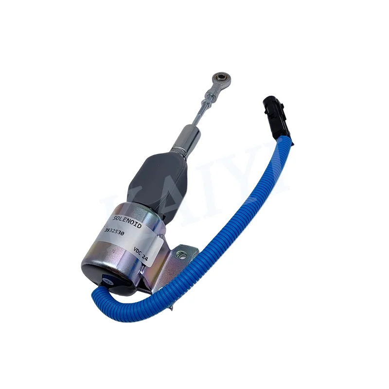 Excavator Parts Fuel Shutoff Solenoid 24V Stop Solenoid 3932530 SA-4891-24 for 4BT 6BT5.9