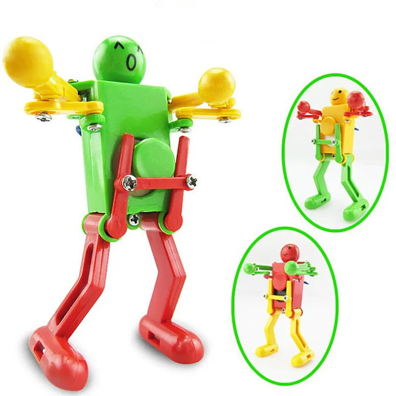 Kawaii Clockwork Timer Dancing Robot Wind-Up Toys  Kids Gift Wisted Ass Dance Robot Novelty gag toys