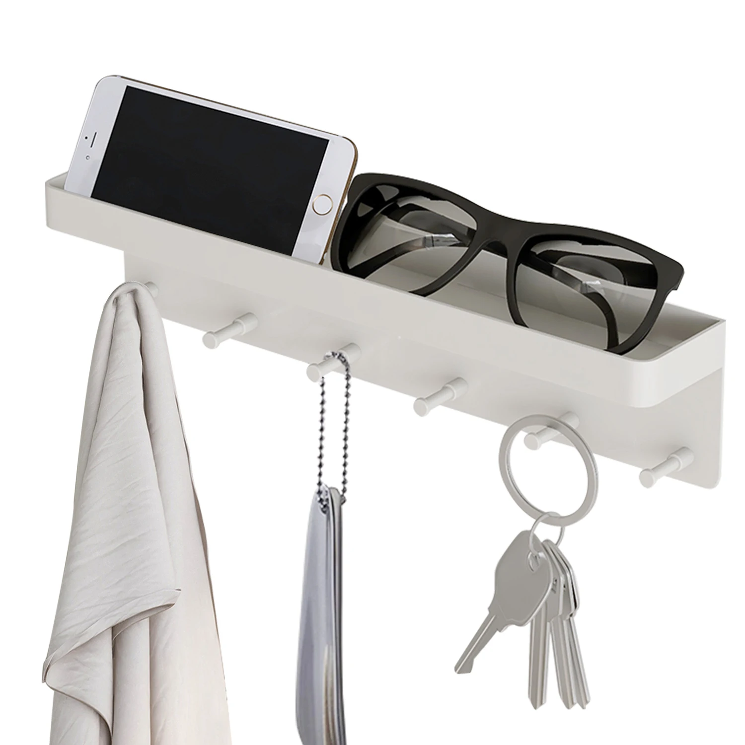 Magnetic wall calendar  wooden wall hanging shaped key hook holder