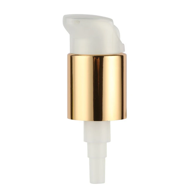 hot sale 24/410 aluminum lotion pump cover gold