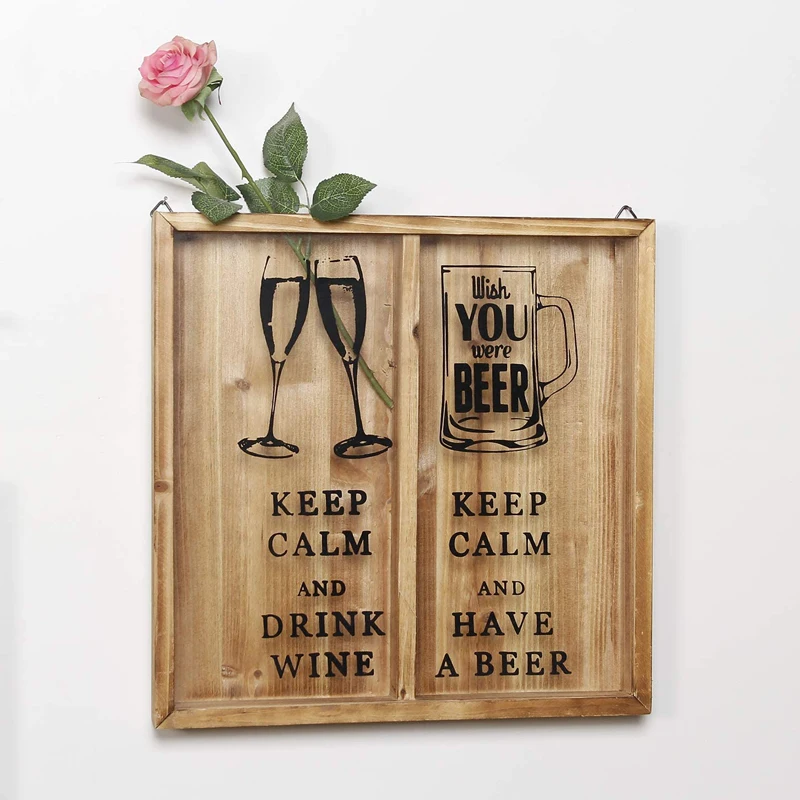 Оптовая продажа под заказ теневая коробка для вина держатель пивных