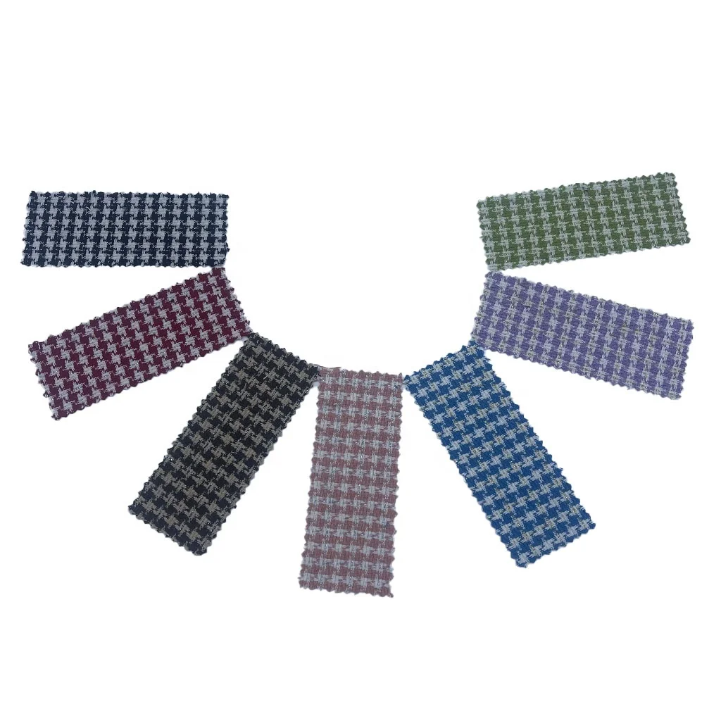 Fabric Manufacturing Woven Striped Plaid Tweed Polyester Gold Silver Thread Metallic Fabrics For Clothing 2961