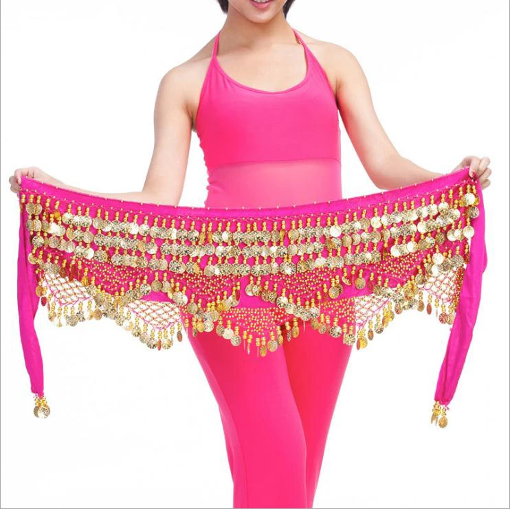 Hot selling belly dance bead belt in performance wear hip scarf