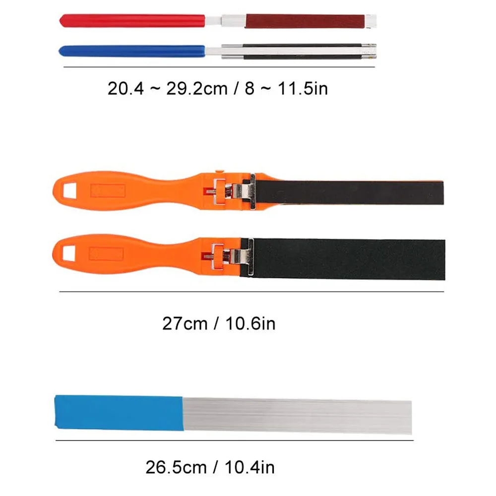 5 Sizes Jewelry Tools Sandpaper Holder Sanding Sticks Clamp Roll Half Round Polishing Roll Abrasive Sandpaper Bar with Handle