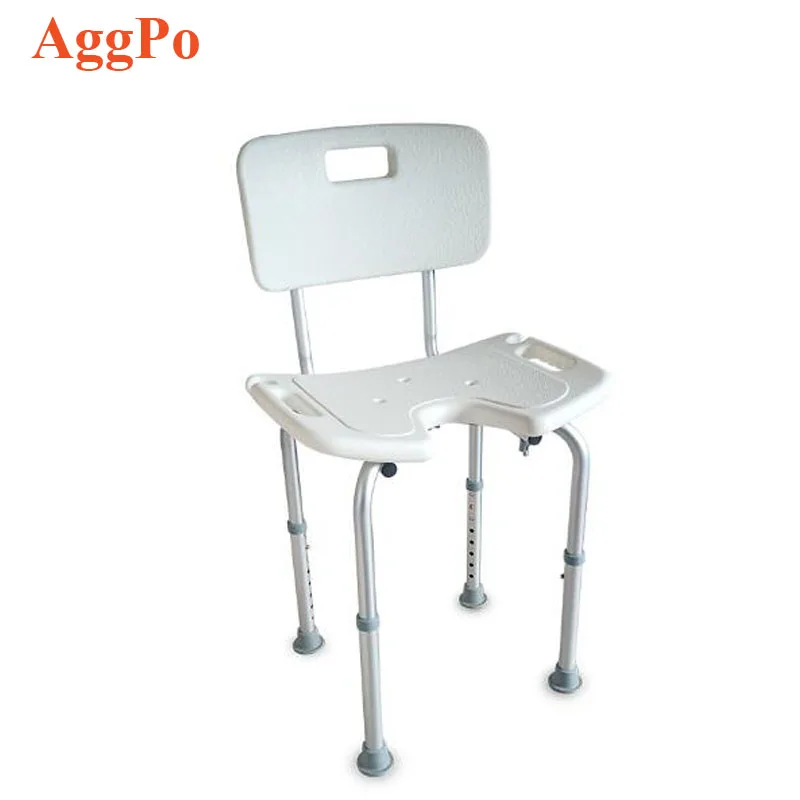 500lb Adjustable Shower Chair with Back Free Anti-Slip Shower Bench Bathtub Stool for Elderly Senior Handicap Disabled