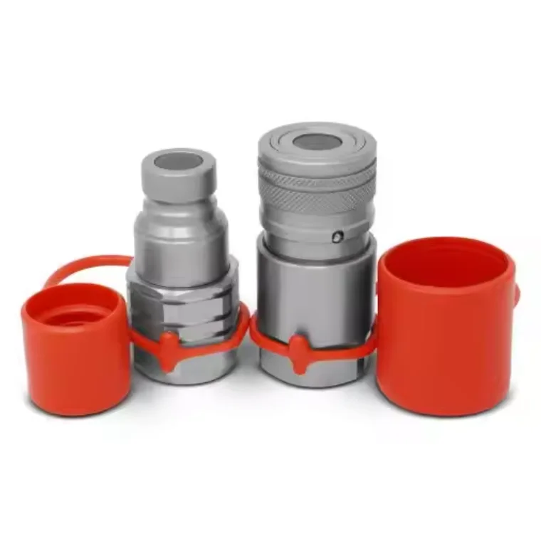 steel 1/2 inch hydraulic fast hose connection air coupling flat face 3/4 flat face hydraulic couplings