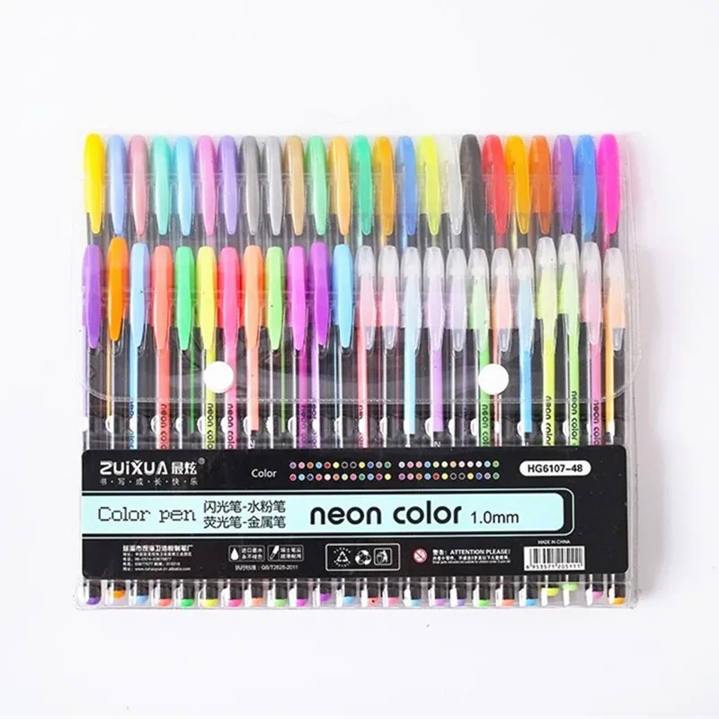 ZUIXUA HG6107 Neon Pen 12 colors Highlighter Set Wholesales Pastel Pen 1.0mm Color Pen Set