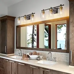 Hot selling classic style glass wall lamp bathroom vanity mirror lamp  Retro corridor transparent glass wall lamp