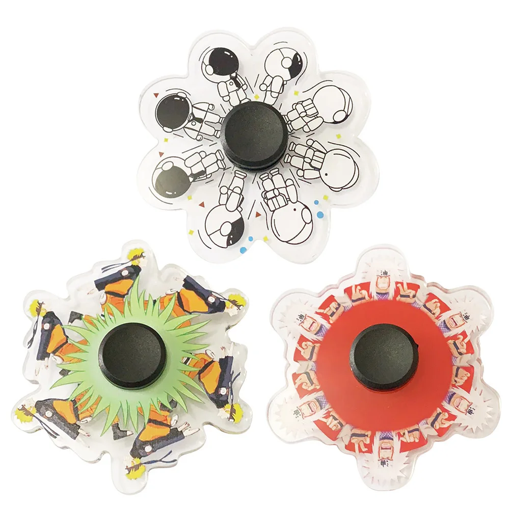 
2021 Running Fingertip Gyro Relief Stress Fidget Hand Spinner Toy for Kids R188 Bearing Cartoon Character Boy Xmas Gifts EDC 