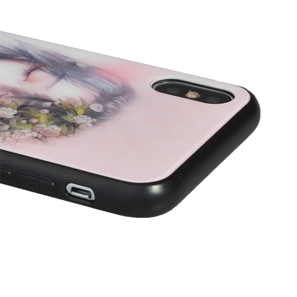 УФ-печать дизайн на заказ 2 в 1 чехол для телефона iPhone 6 7 8 plus X черный ТПУ OEM задняя крышка Змеиный модный