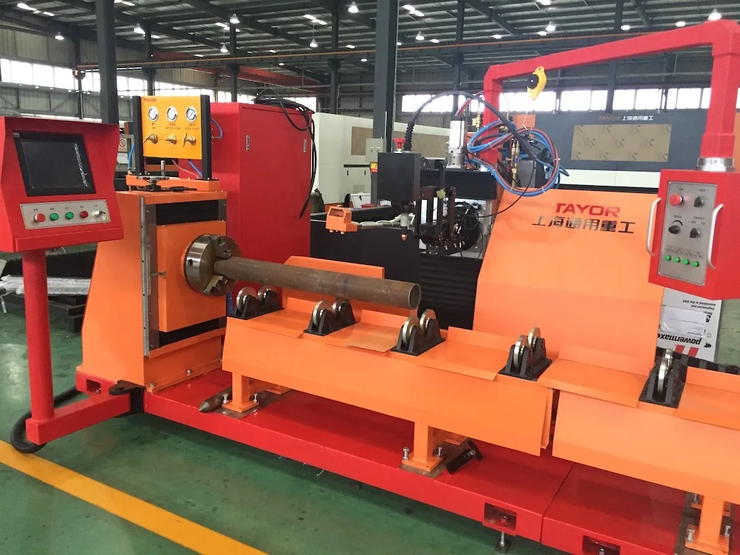 TAYOR heavy duty Cnc plasma pipe cutting machine