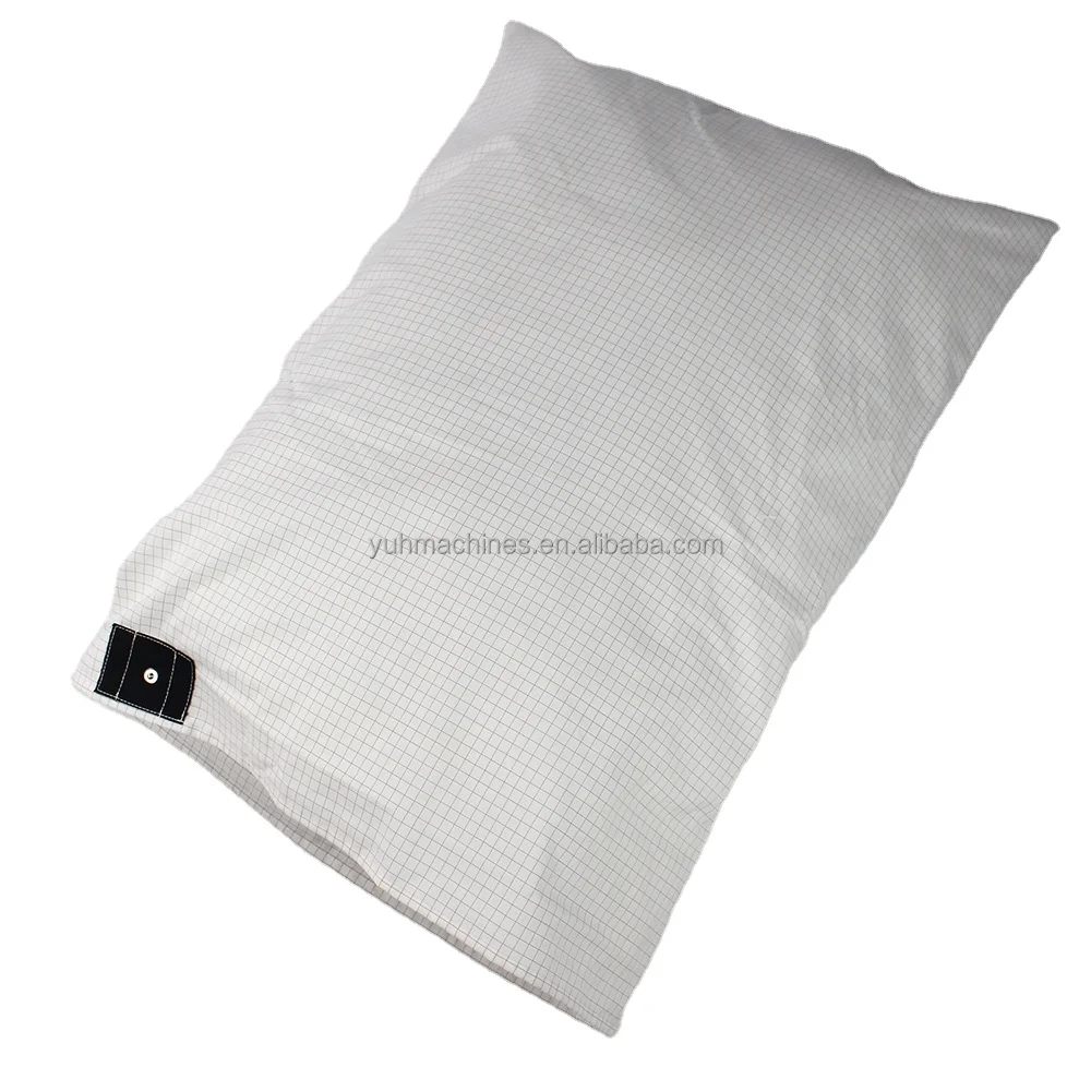 CONDUCTIVE EARTHED Earthing Pillow Cover 10% Silver Cotton Pillowcase For Grounded