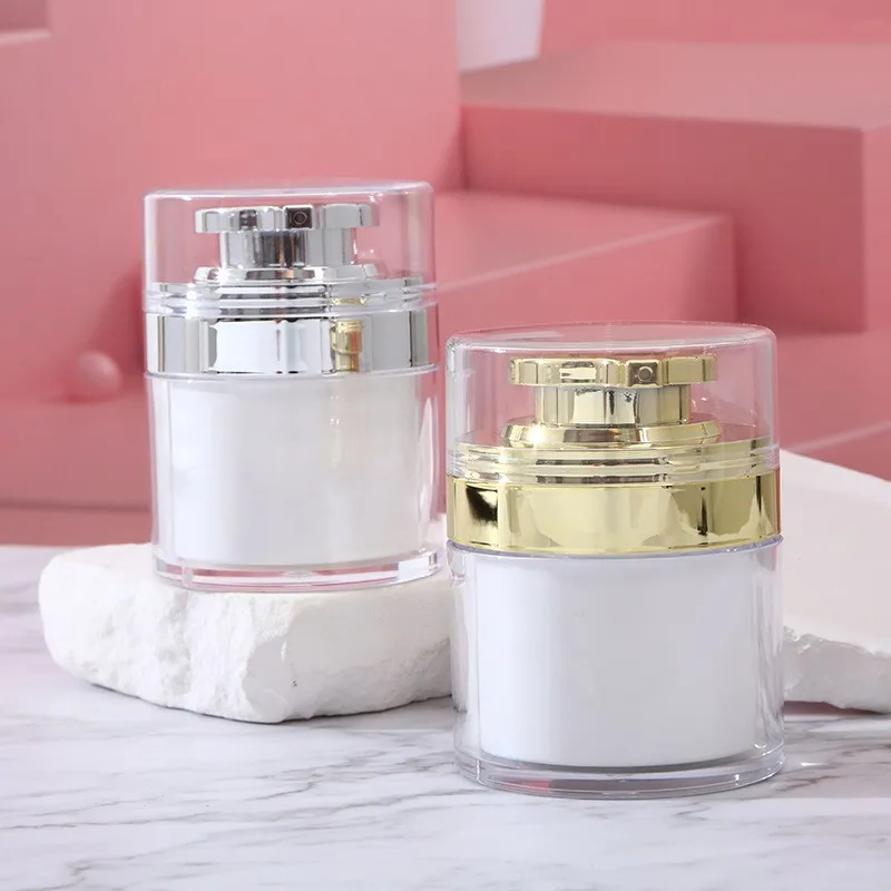 30ml 50ml 100ml Plastic Cosmetic Airless Pump Bottle Twisted Acrylic with Screw Cap for Serum Shampoo Perfume Cream Packaging
