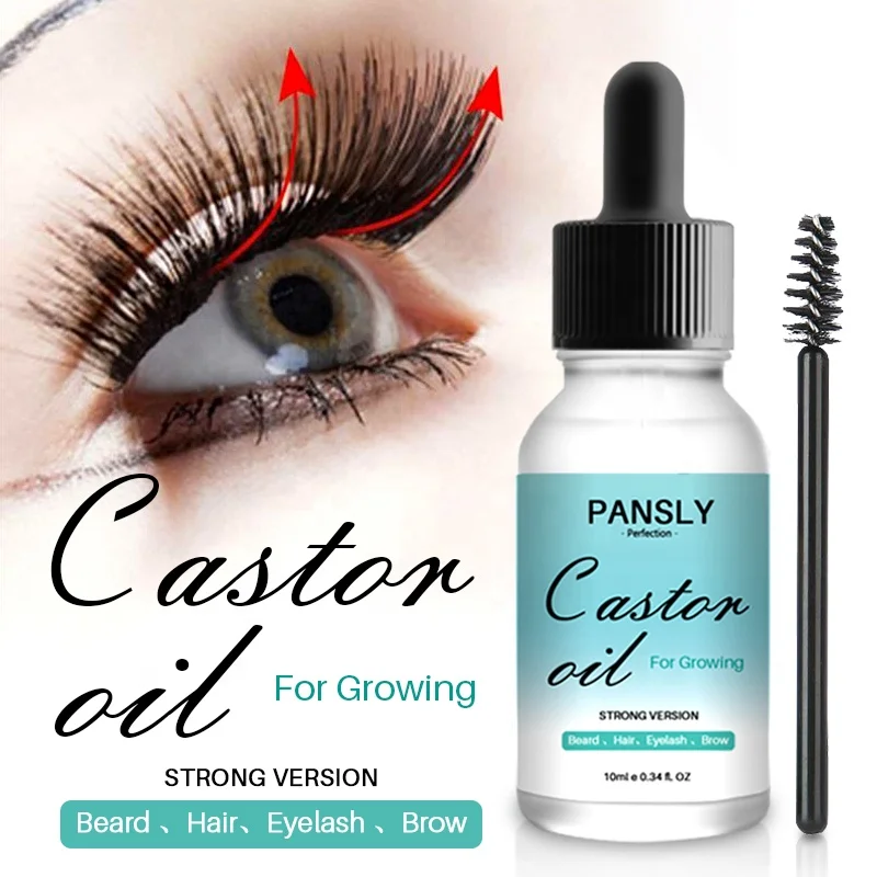 100% Pure Factory Price Bulk Sale Organic Black Castor Oil Price Eyelash Growth Liquid Eyelash Hair Enhancer Private Label
