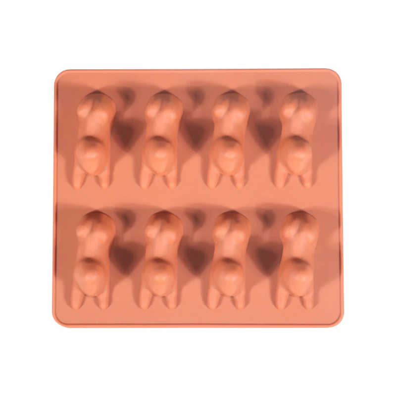 3D Flexible Four Giant Custom  Silicone Funny Ice Skeleton Heads Cooling Ice Cube Mold For Whiskey Personality Bar