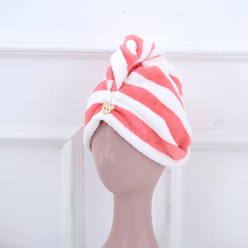 Cheap Wholesale Quick Drying waffle hair towel wrap for women