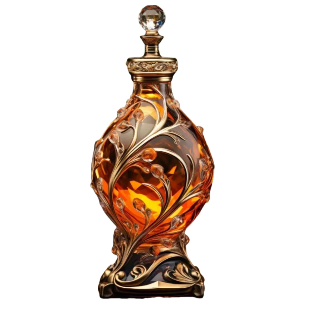 15ml European Middle East Dubai Metal Alloy Patented Sunflower Perfume Bottle Glass Essential Oil Art Home Bottles Gift