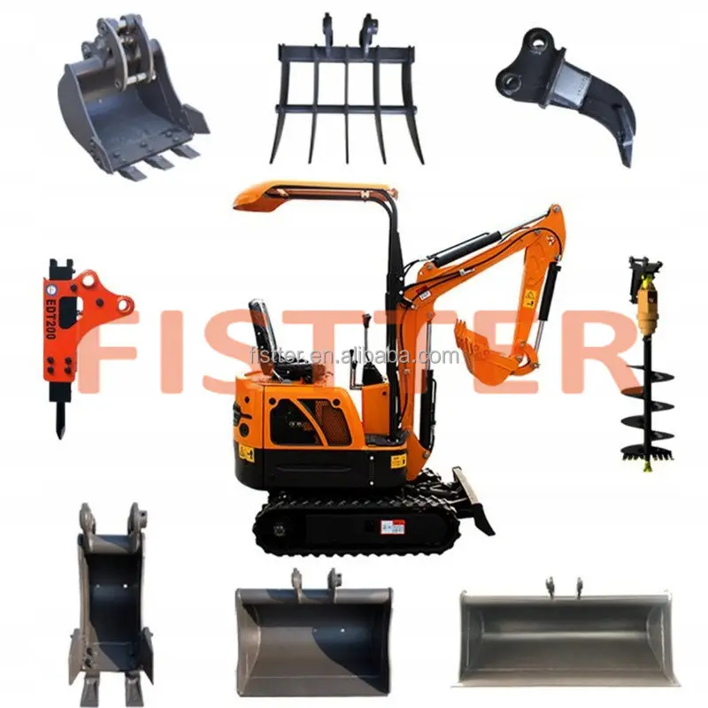 360 Degree Rotation Towable Backhoe Mini Excavator For Sale