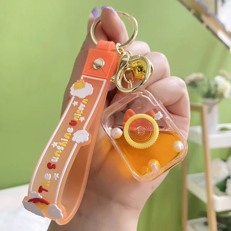 Cute Cartoon Key Chains Drink Bottle Keychain Beverage Key Rings Bag Pendant Key Holder Christmas Gifts