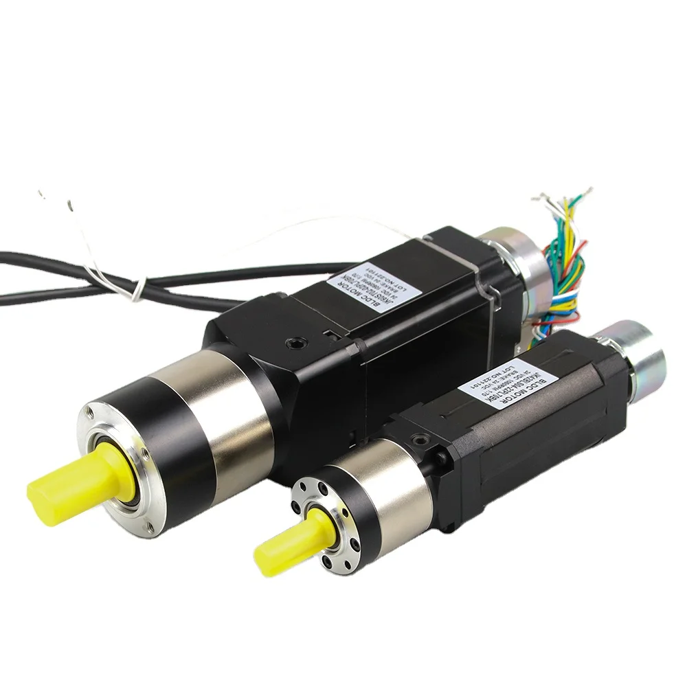 80mm brushless Dc Motor with JKBLD 750 Driver applied to V groove cutting machine bldc motor neodymium magnet