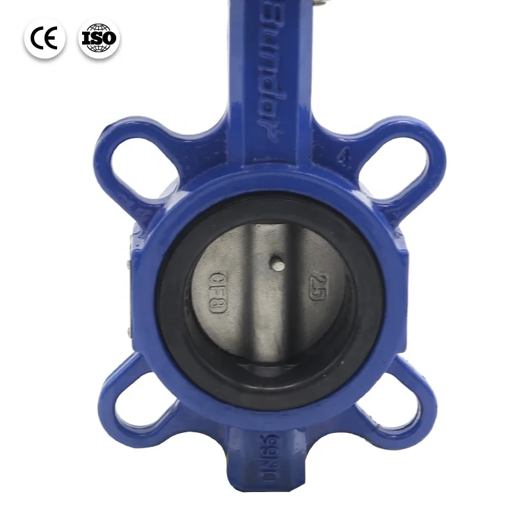 Мягкий клапан-бабочка Bundor DN65 PN10/16 EPDM с рычажным управлением