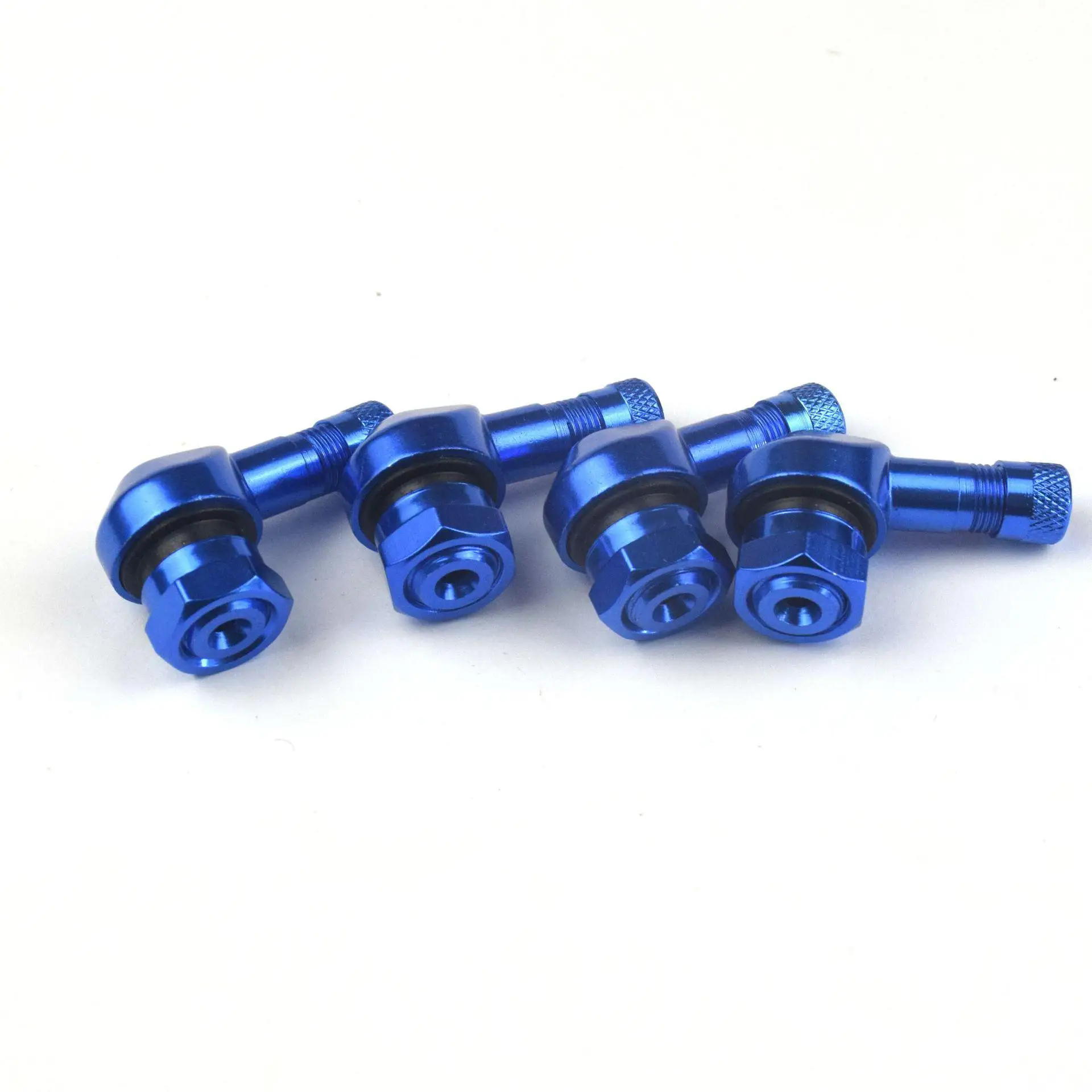 New 2 Pcs Motorcycle Rim 90 Degree Angle Aluminum Alloy Tire Air Valve Motorcycle Wheel Tire Valves Tubeless Valve Stems