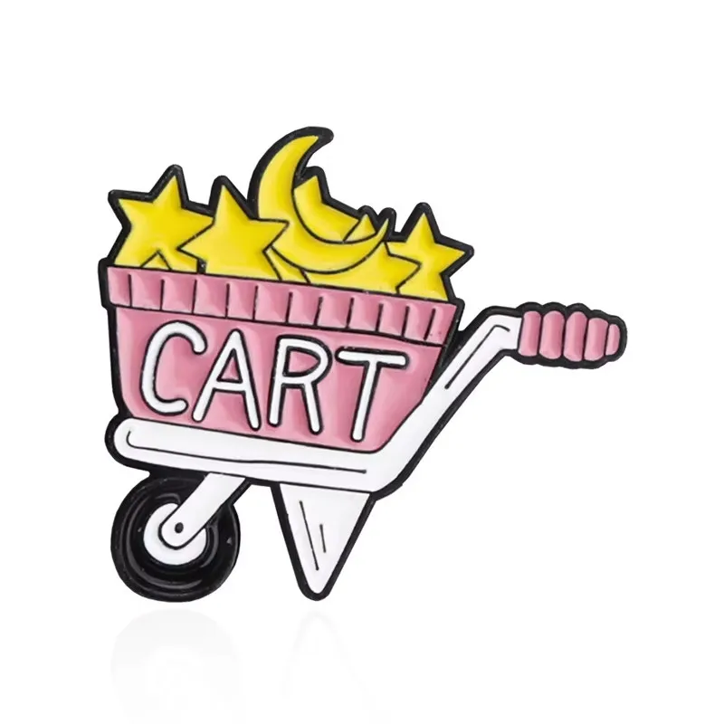 High Quality Premium Badges Tool Engineering Vehicle Shovel Metal Pin Badge Custom 2D 3D Logo Enamel Pin