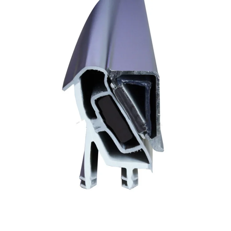 Wholesale Wooden door magnetic mute rubber strip PVC composite sealing strip Door frame anti-collision rubber strip