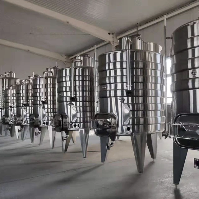 Large steel 500L floating lid wine inox fermentation tank for wine