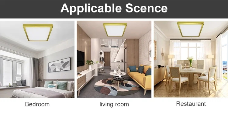 Factory Hot Sale Ip44 2835 Room Hall Pop Square Ceiling Light Led Ceil Lights