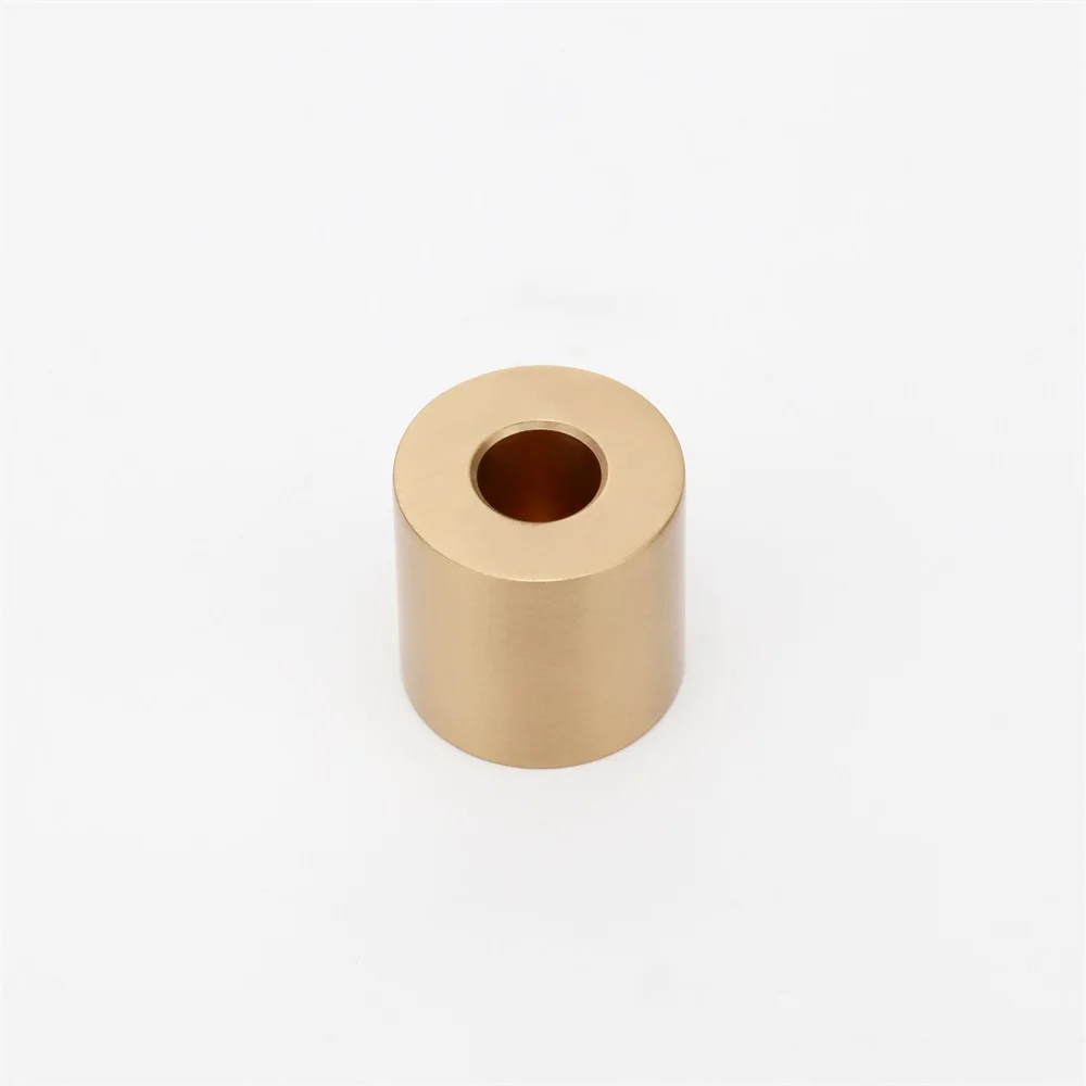 Maxery Simple Design Brass Pen Holder, Creative Geometric Shape Office Desk Storage Pen Insert Holder