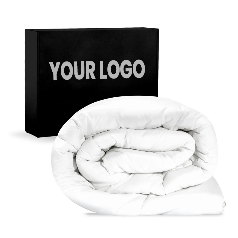 Wholesale Heavy Duty Bulk Cooling Thick Quilted Microfiber Winter Goose Down Comforter Sets 7 Piece king Size Bedding Set