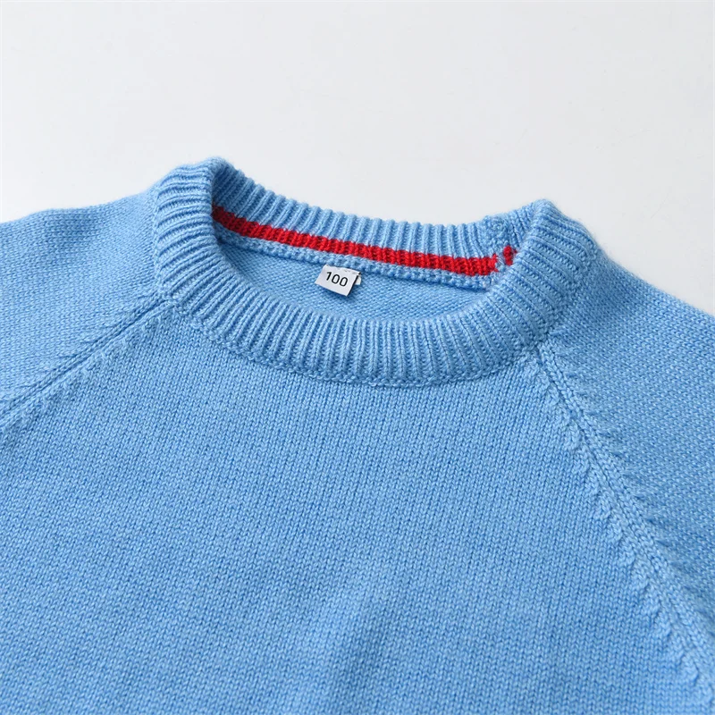 Knit Sweaters for Baby Boys Pullovers Kids Embroidery Soldier Knitted Sweater Children Autumn Winter Tops Boy Knitwear Cardigan