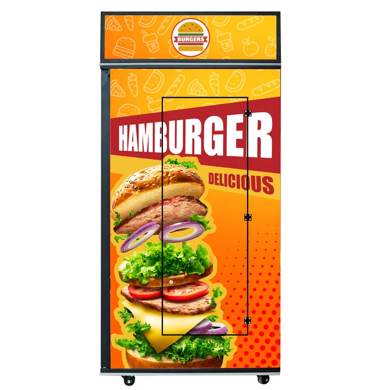 Burger-vending-machine Hot Burger Sandwich Vending Machines Burger Cooking Vending Machine Automatic