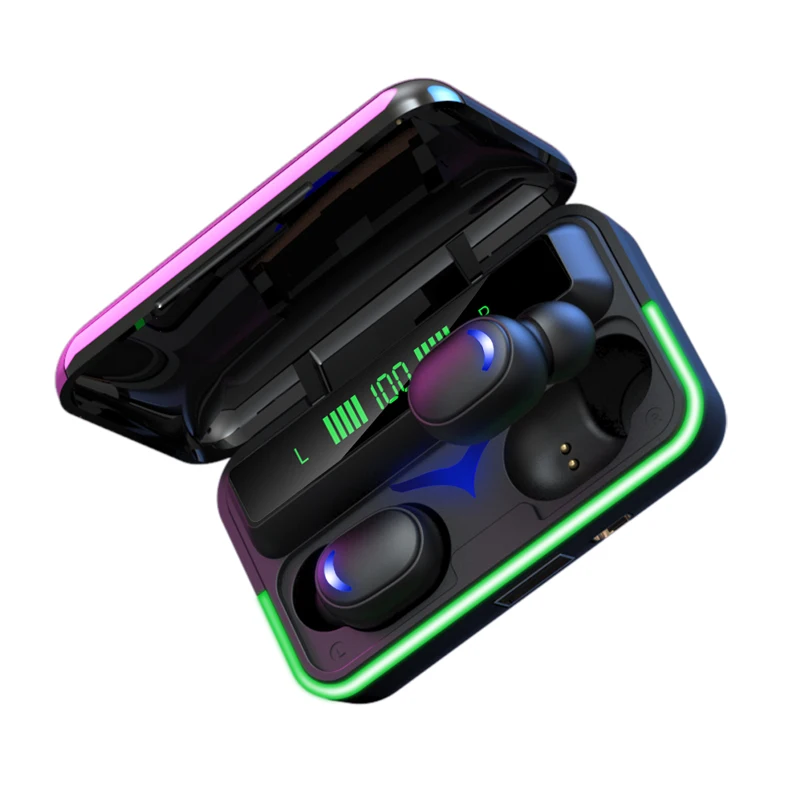 New Tws E10 Waterproof Gaming Music Headset True Wireless Sports Earphones Mini Headphones Touch Earbuds Power Bank Charging Box