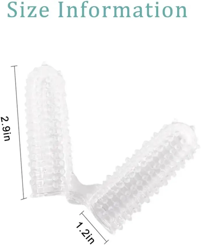 Finger Sleeves, G-Spot Clitoral Stimulator Finger Sleeve Soft Silicone Sex Toy Stimulation for Women