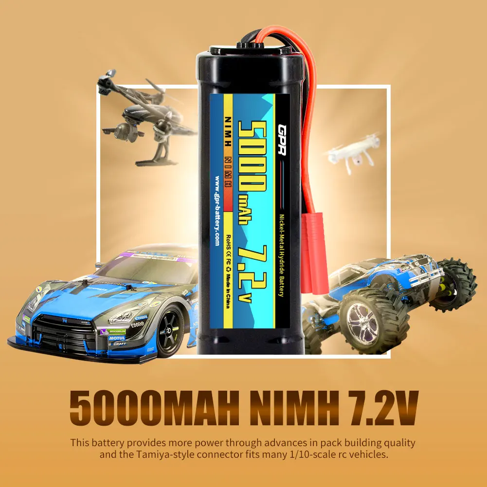 Factory NIMH battery RC 5000mAh 7.4V  Drone car hobby sports car  High C rate 2S