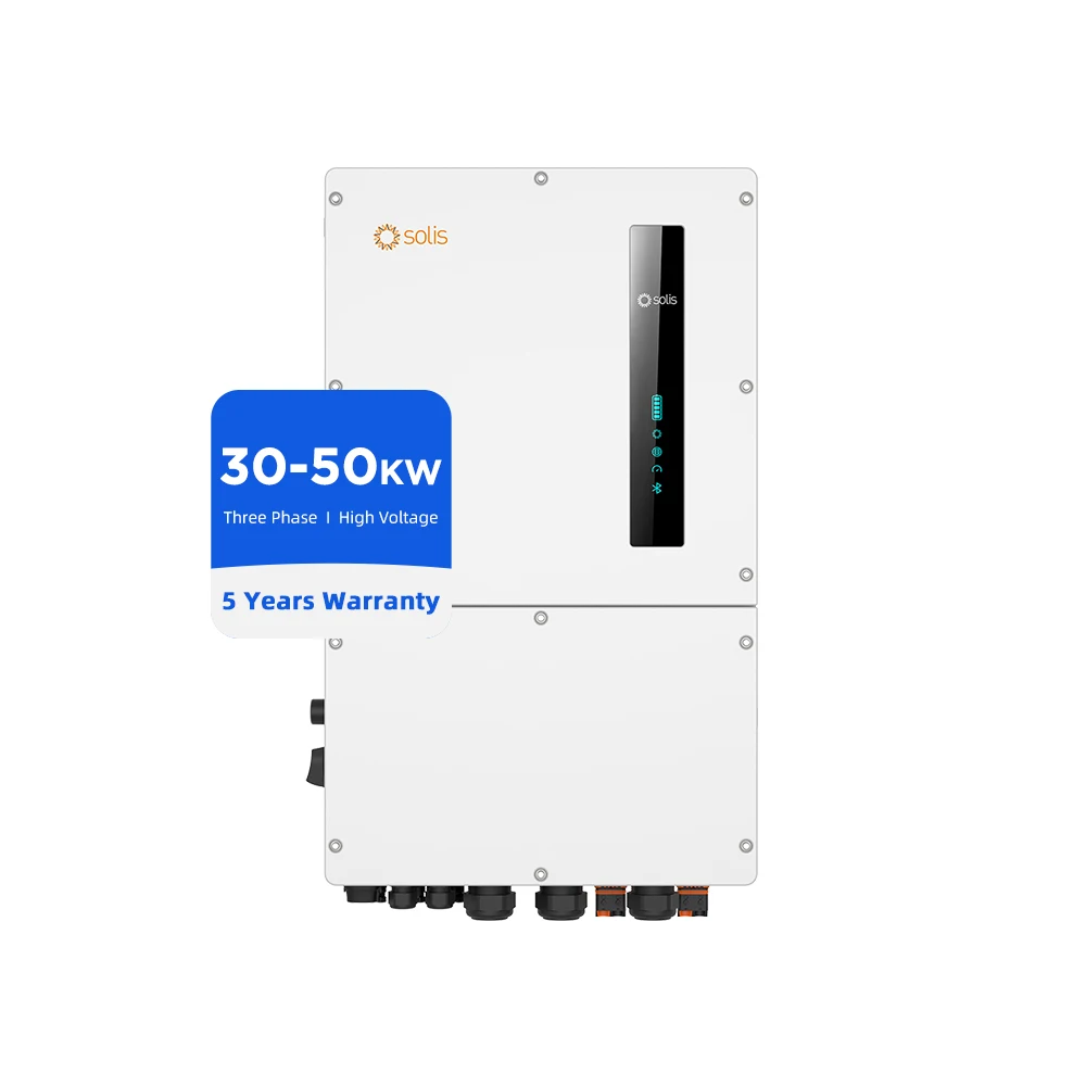 DC/AC High Voltage Energy Storage Solar Inverters 30kw 40kw 50kw 3 Phase Solis Hybrid Inverter